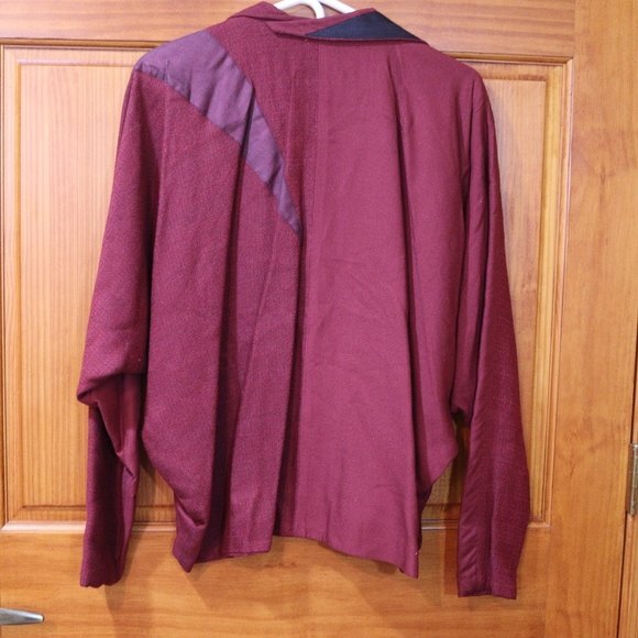 Alice Berry Vintage Red Oversize Doleman 80s Pant Suit Blazer Set Medium - Picture 4 of 16